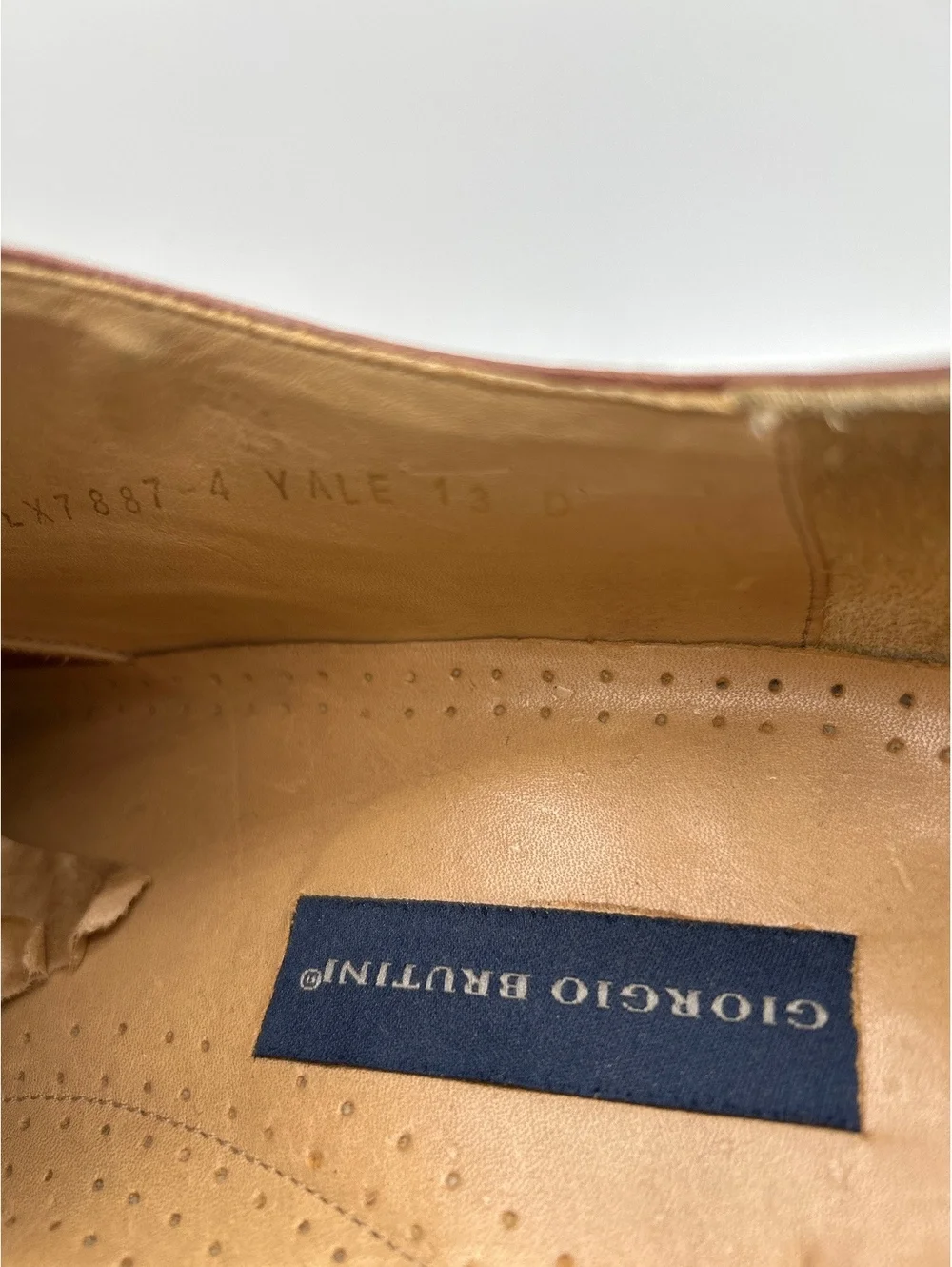 Giorgio Brutini Men's Brown Leather Dress Shoes Size 13D